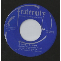 Luther Brandon & His All American Boys Orchestra Tuff-E-Nuff / Blue Skirt Waltz USED VINYL 7INCH 45 RPM