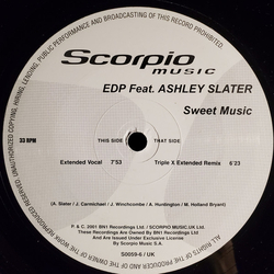 EDP / Ashley Slater Sweet Music Vinyl 12" USED