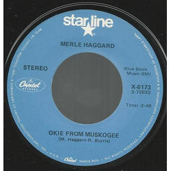 Merle Haggard Okie From Muskogee / Daddy Frank (The Guitar Man) Vinyl 7" USED