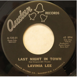 Lavinia Lee Last Night In Town Vinyl 7" USED