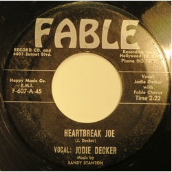 Jodie Decker Heartbreak Joe Vinyl 7" USED