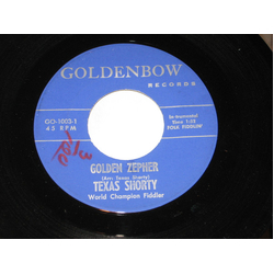Texas Shorty Golden Zepher / Twilight Waltz Vinyl 7" USED