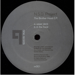 N.S.D. Project The Brother Hood E.P. Vinyl 12" USED