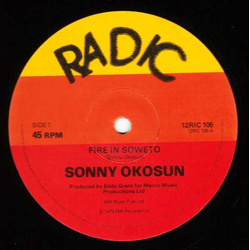 Sonny Okosun Fire In Soweto - Papa's Land Vinyl 12" USED