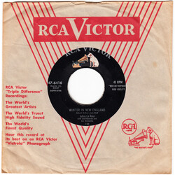 Julius La Rosa Winter In New England / Lipstick And Candy And Rubbersole Shoes USED VINYL 7INCH 45 RPM SINGLE