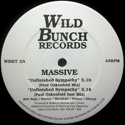 Massive Attack Unfinished Sympathy Vinyl 12" USED