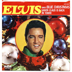 Elvis Presley Blue Christmas Vinyl 7" USED
