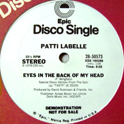 Patti LaBelle Eyes In The Back Of My Head Vinyl 12" USED