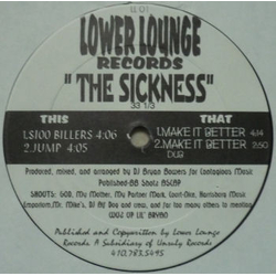 DJ Bryan Bowers The Sickness Vinyl 12" USED
