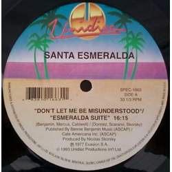 Santa Esmeralda Don't Let Me Be Misunderstood / Esmeralda Suite Vinyl 12" USED