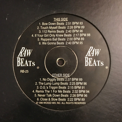 Raw Beats Raw Beats #25 Vinyl 12" USED