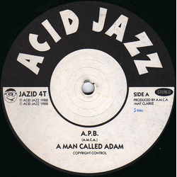 A Man Called Adam A.P.B. Vinyl 12" USED