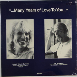 Hawley Adams Currens / Jim Richards Many Years Of Love To You Vinyl LP USED