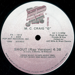 Craig G Shout Vinyl 12" USED