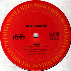 Boz Scaggs Jojo / Look What You’ve Done To Me Vinyl 12" USED