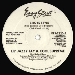 Lil' Jazzy Jay & Cool Supreme B-Boys Style Vinyl 12" USED