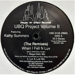 UBQ Project / Kathy Summers When I Fell N Luv (The Remixes) Vinyl 12" USED