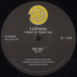 Latrece B. Kinchen I Want To Thank You (The MK Mixes) Vinyl 12" USED