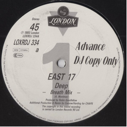 East 17 Deep Vinyl 12" USED