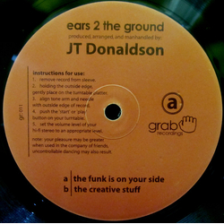 J.T. Donaldson Ears 2 The Ground Vinyl 12" USED