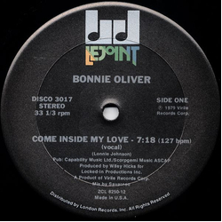 Bonnie Oliver Come Inside My Love Vinyl 12" USED