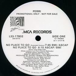 Perri No Place To Go USED VINYL 12INCH 33 S RPM PROMO
