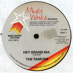 The Tamlins / Tetrack Hey Grand Ma / Smash Apartheid Vinyl 12" USED