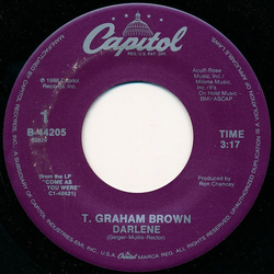 T. Graham Brown Darlene Vinyl 7" USED