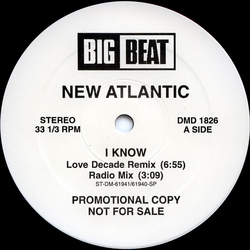 New Atlantic I Know Vinyl 12" USED
