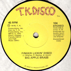 Big Apple Brass Finger Lickin' Disco Vinyl 12" USED