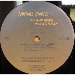 Michael Shrieve / Kevin Shrieve / Klaus Schulze Transfer Station Blue Vinyl 12" USED