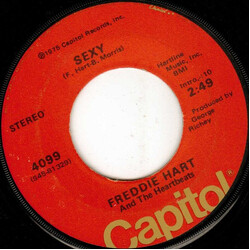 Freddie Hart And The Heartbeats Sexy / The First Time USED VINYL 7INCH 45 RPM SINGLE STEREO