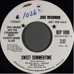 Miss Abrams And The Strawberry Point 4th Grade Class Sweet Summertime Vinyl 7" USED