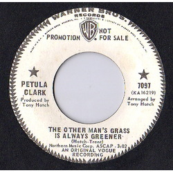 Petula Clark The Other Man's Grass Is Always Greener / At The Crossroads Vinyl 7" USED