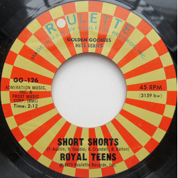 The Royal Teens / Joe Bennett And The Sparkletones Short Shorts / Black Slacks Vinyl 7" USED