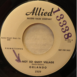Orlando (42) Not So Quiet Village Vinyl 7" USED