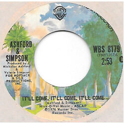 Ashford & Simpson Caretaker / It'll Come, It'll Come, It'll Come Vinyl 7" USED