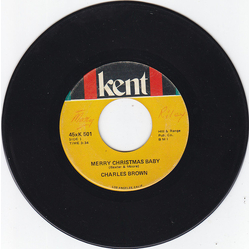 Charles Brown Merry Christmas Baby / 3 O'Clock Blues Vinyl 7" USED