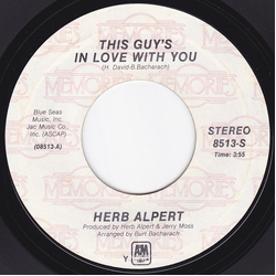 Herb Alpert / Herb Alpert & The Tijuana Brass This Guy's In Love With You / Cabaret Vinyl 7" USED