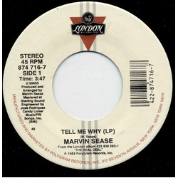Marvin Sease Tell Me Why / Do It Tonight Vinyl 7" USED