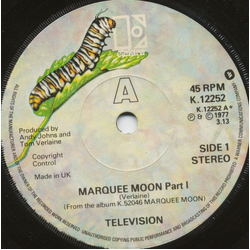 Television Marquee Moon Vinyl 7" USED