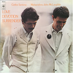 Carlos Santana / John McLaughlin Love Devotion Surrender Vinyl LP USED