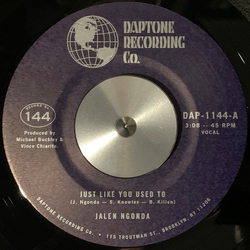 Jalen N'Gonda Just Like You Used To / What A Difference She Made Vinyl 7" USED