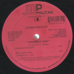 Linda Valenti Without You Vinyl 12" USED