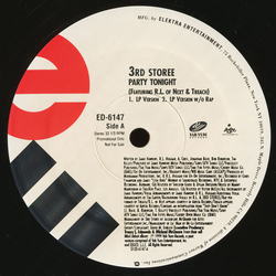 3rd Storee Party Tonight Vinyl 12" USED