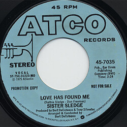 Sister Sledge Love Has Found Me Vinyl 7" USED