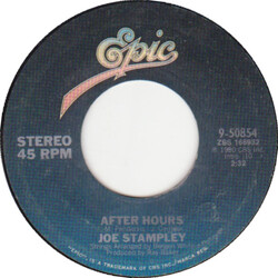 Joe Stampley After Hours / I'm Afraid To Know You That Well USED VINYL 7INCH 45 RPM SINGLE STYRENE