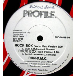 Run-DMC Rock Box Vinyl 12" USED
