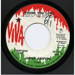 James Griffin (4) Thank You Love / The Light Of Your Mind Vinyl 7" USED