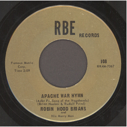 Robin Hood Brians And His Merry Men Apache War Hymn / Together Again Vinyl 7" USED